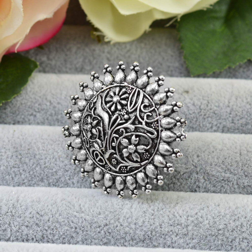 Buy classic ring with oxidised plating women rings jewelry womens knuckle